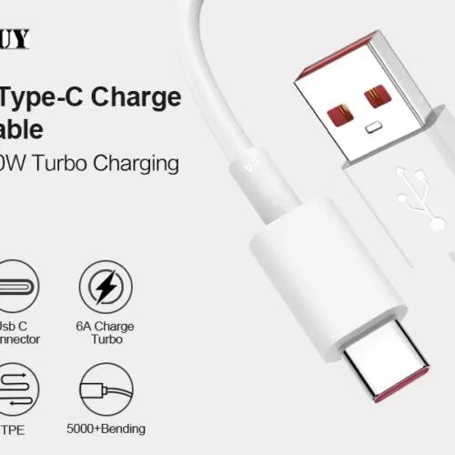 CABLE TYPE-C TO USB ORANGE FAST 67W