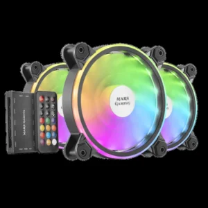VENTILATEUR POUR BOITIER MARS GAMING MFXKIT 3FAN RGB + CONTROL BOX