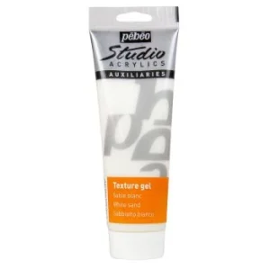 ACRYLIC STUDIO GEL TEXTURE SABLE BLANC 250ml "PEBEO" REF: 525032