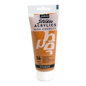 ACRYLIC STUDIO TUBE100 ml SIENNE NATURELLE "PEBEO" REF: 831036
