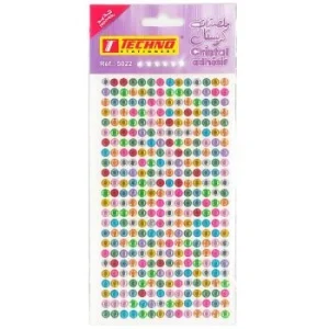 ADHESIFS CRISTAL ROND "TECHNO" REF: 5022