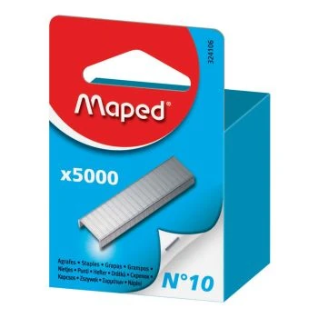 AGRAFES N°10 COULEURS DE 5000 PIECES SOUS BLISTER "MAPED" REF: 324106