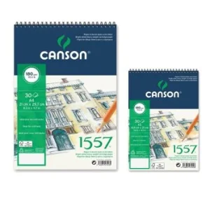 ALBUM A DESSIN 1557 A GRAIN FIN ADOUCI 30F 180g "CANSON"