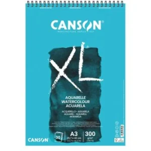 ALBUM A DESSIN AQUARELLE 30F XL A3 300g GRAIN FIN "CANSON" REF: 400039171