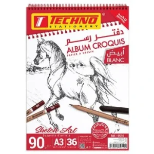 ALBUM CROQUIS 90g "TECHNO"