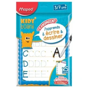 ARDOISE TRANSPARENTE+ FEUTRE+CHIFFONNETTE BLEU "MAPED" REF: 583710