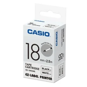 BAGUES THERMO-RETRACTABLES LABEL IT 18mm "CASIO" REF: XR-18HSWE-W-DH
