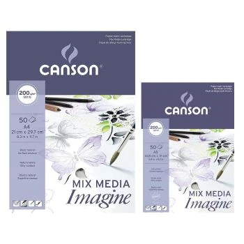 BLOC 50 FL IMAGINE 200G BLANC "CANSON"