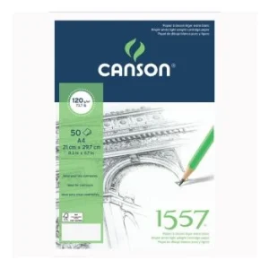BLOC A DESSIN CROQUIS 1557 A GRAIN ADOUCI 50F A4 120g "CANSON" REF: 204127408 5226