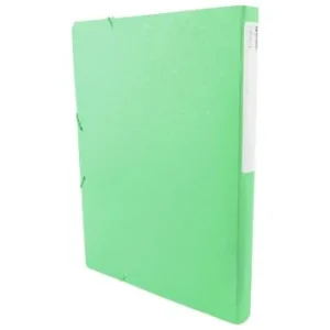 BOITE CLASSEMENT DOS 25MM CARTON 450G AVEC ELASTIQUE VERT "TECHNO" REF: 9366