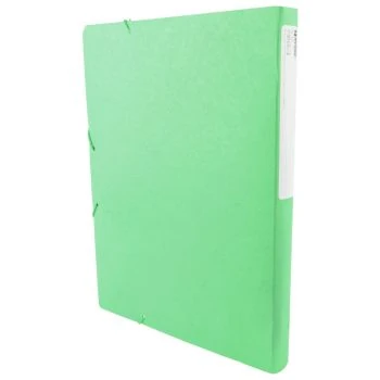 BOITE CLASSEMENT DOS 25MM CARTON 450G AVEC ELASTIQUE VERT "TECHNO" REF: 9366