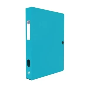 BOITE DE CLASSEMENT MEMHPIS STYLE 24x32 DOS 40mm POLYPROPYLENE OPAQUE BLEU "ELBA" REF: 100200131