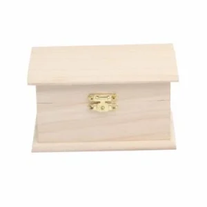 BOITE EN BOIS RECTANGULAIRE 13 x 8 x 7,5 cm "TECHNO" REF: 6320