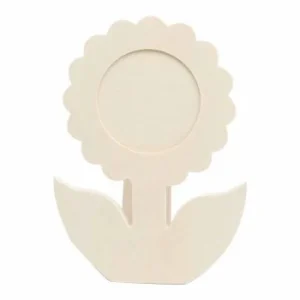 CADRE PHOTO FORME FLEUR 13,5 x 18,5 x 1cm EN BOIS "TECHNO" REF: 6333