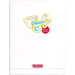 CAHIER DE DESSIN CALLIGRAPHE EN PP 96P 24x32 CM 120G UNI "CALLIGRAPHE" REF:18155C