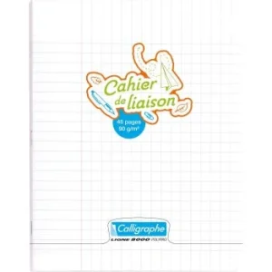 CAHIER DE LIAISON CALLIGRAPHE EN PP 48P 17x22 CM 90G SEYES "CALLIGRAPHE" REF:18230C