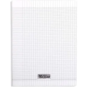 CAHIER PIQUE CALLIGRAPHE EN PP 192P 24x32 CM 90G SEYES TRANSPARENT "CALLIGRAPHE" REF:18390C