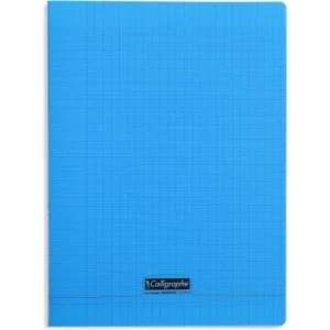 CAHIER PIQUE CALLIGRAPHE EN PP 192P A4 90G SEYES BLEU "CALLIGRAPHE" REF:18362C