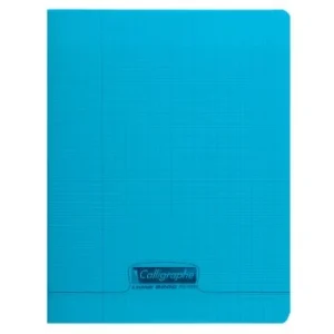 CAHIER PIQUE CALLIGRAPHE EN PP 48P 17x22 CM 90G SEYES BLEU "CALLIGRAPHE" REF:18102C