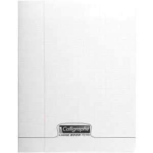 CAHIER PIQUE CALLIGRAPHE EN PP 48P 17x22 CM 90G SEYES TRANSPARENT "CALLIGRAPHE" REF:18109C