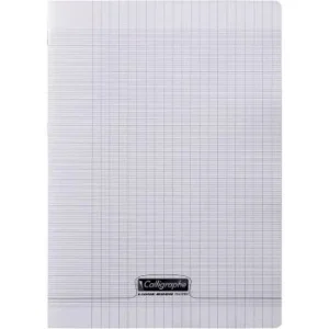CAHIER PIQUE CALLIGRAPHE EN PP 48P A4 90G SEYES TRANSPARENT "CALLIGRAPHE" REF:18029C