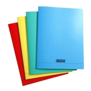 CAHIER PIQUE CALLIGRAPHE EN PP 96P 24x32 CM 90G 5X5 "CALLIGRAPHE" REF:18092C