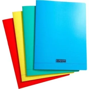 CAHIER PIQUE CALLIGRAPHE EN PP 96P A4 90G 5X5 "CALLIGRAPHE" REF:18352C
