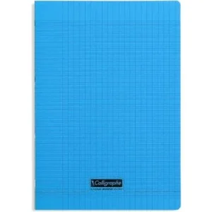 CAHIER PIQUE CALLIGRAPHE EN PP 96P A4 90G SEYES BLEU "CALLIGRAPHE" REF:18132C