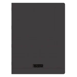 CAHIER PIQUE CALLIGRAPHE EN PP 96P A4 90G SEYES NOIR "CALLIGRAPHE" REF:18640C
