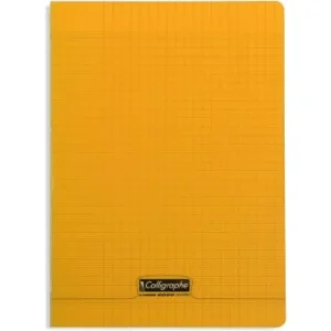 CAHIER PIQUE CALLIGRAPHE EN PP 96P A4 90G SEYES ORANGE "CALLIGRAPHE" REF:18138C