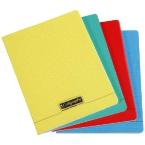 CAHIER PIQUE CALLIGRAPHE EN PP 96P A4 90G SEYES TRANSPARENT "CALLIGRAPHE" REF:18139C