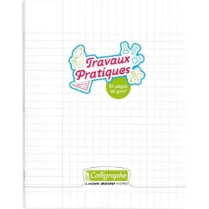 CAHIER PIQUE TP CALLIGRAPHE EN PP 64P 17x22 CM 90G SEYES UNI "CALLIGRAPHE" REF:18185C