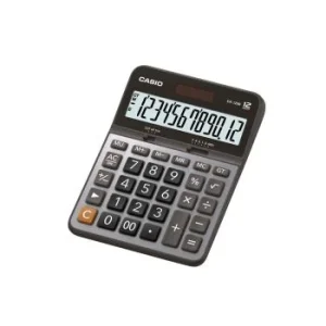 CALCULATRICE DE BUREAU 129x175.5mm 12 CHIFFRES "CASIO" REF: DX-120B-W-DC