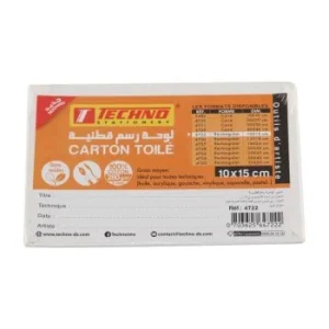 CARTON TOILE 280g EN COTON 10x15cm "TECHNO" REF: 4722