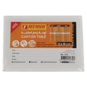 CARTON TOILE 280g EN COTON 13x18cm "TECHNO" REF: 4730