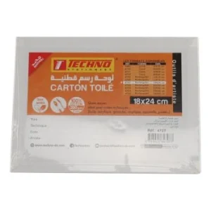 CARTON TOILE 280g EN COTON 18x24cm "TECHNO" REF: 4727