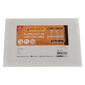 CARTON TOILE 280g EN COTON 20x30cm "TECHNO" REF: 4728