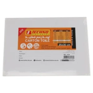CARTON TOILE 280g EN COTON 25x35cm "TECHNO" REF: 4726