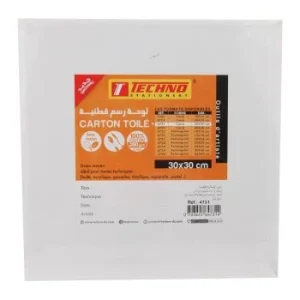 CARTON TOILE 280g EN COTON 30x30cm "TECHNO" REF: 4731