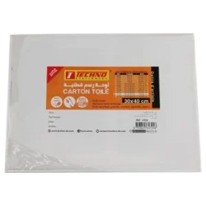 CARTON TOILE 280g EN COTON 30x40cm "TECHNO" REF: 4724
