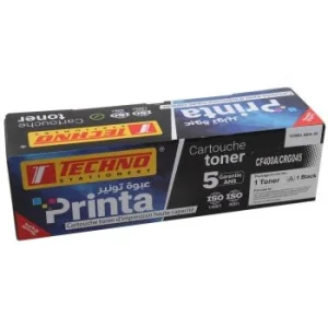 CARTOUCHE DE TONER COMPATIBLE PRINTA CF400A/CRG045 NOIR "TECHNO" REF: 6604