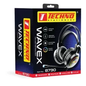 CASQUE RGB WAVEX NOIR "TECHNO" REF: 8730
