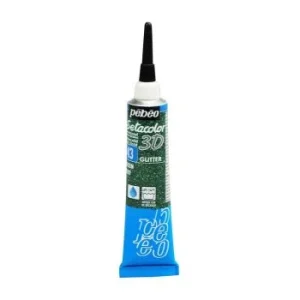CERNE SETACOLOR 3D 20ml GLITTER VERT "PEBEO" REF: 557043
