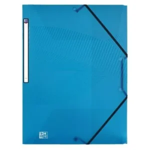 CHEMISE A RABAT OSMOSE A4 POLYPROPILINE TRANSLUSIDE TURQUOISE "ELBA" REF: 400105131