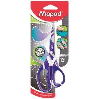 CISEAUX ASYMETRIQUE 15 CM SOUS BLISTER VIOLET ZENOA SENSITIV "MAPED" REF: 595010