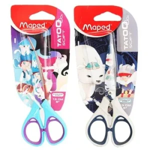CISEAUX ECOLIER 13CM TATOO SOUS BLISTER "MAPED" REF: 580020