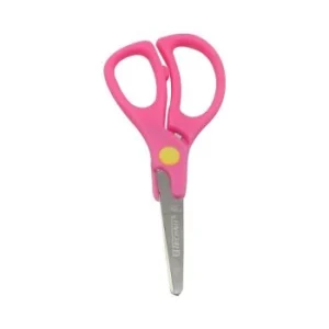 CISEAUX SCOLAIRE 12.7 cm AGILE ANNEAUX ROSE "TECHNO" REF: 7072