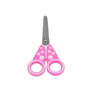 CISEAUX SCOLAIRE 13.5 cm LOVELY CIRCLE ANNEAUX ROSE "TECHNO" REF: 7061