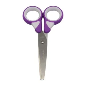CISEAUX SCOLAIRE 13.5 cm STYLISH ANNEAUX VIOLET "TECHNO" REF: 7066