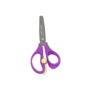 CISEAUX SCOLAIRE 13 cm DINKY PLUS ANNEAUX VIOLET "TECHNO" REF: 7058